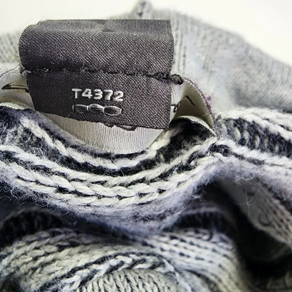 Eddie Bauer Womens Nordic‎ Fair Isle Sweater Gray Lagenlook Gorpcore Indie Small